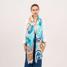 Dlux - Doodle Print Scarf Accessories Imogino