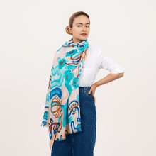 Dlux - Doodle Print Scarf Accessories Imogino