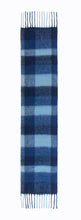 Dlux - Lumi Plaid Chunky Wool Scarf BlueAccessoriesImogino