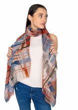 Dlux - Retro Abstract Stripe Micro Modal ScarfAccessoriesImogino