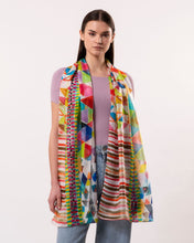 Dlux Tessera Geometric Silk Scarf 