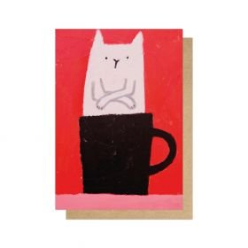 East End Prints - Cat in a Cup CardCardImogino