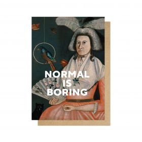 East End Prints - Normal is Boring CardCardImogino