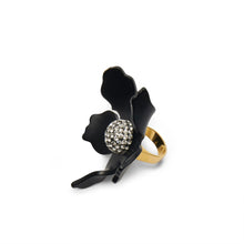 Lele Sadoughi - Jet Crystal Lily RingAccessoriesImogino