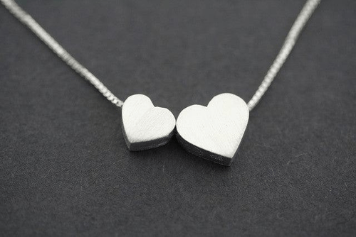 Makers & Providers - Double Heart Necklace TKN617AccessoriesImogino