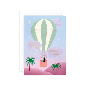 WRAP - Hot Air Balloon Card IFCardImogino